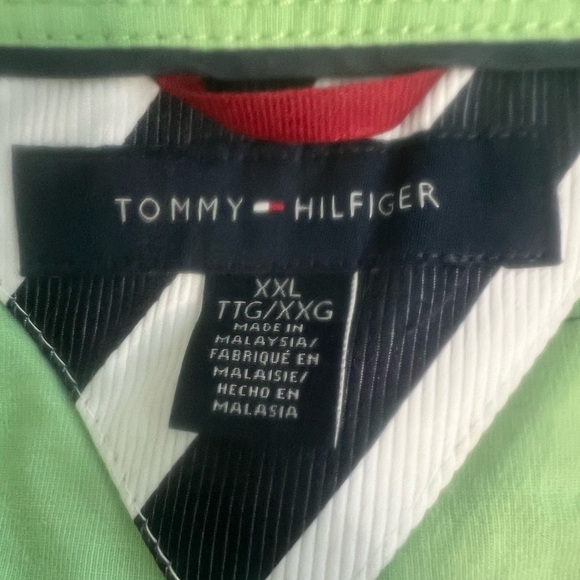 Tommy Hilfiger Men’s Green Long Sleeve Button Down Shirt - Picture 6 of 7